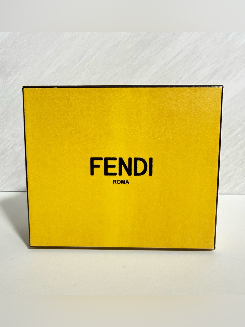 Authentic Fendi Empty Yellow Wallet Accessory Box